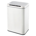 ELPHECO Stainless Steel Office Trash Can Motion Sensor Garbage Can Touchless Smart Trash Can Automatic Waste Bin for Kitchen, Office, Bathroom (White, 5.5 Gallons)