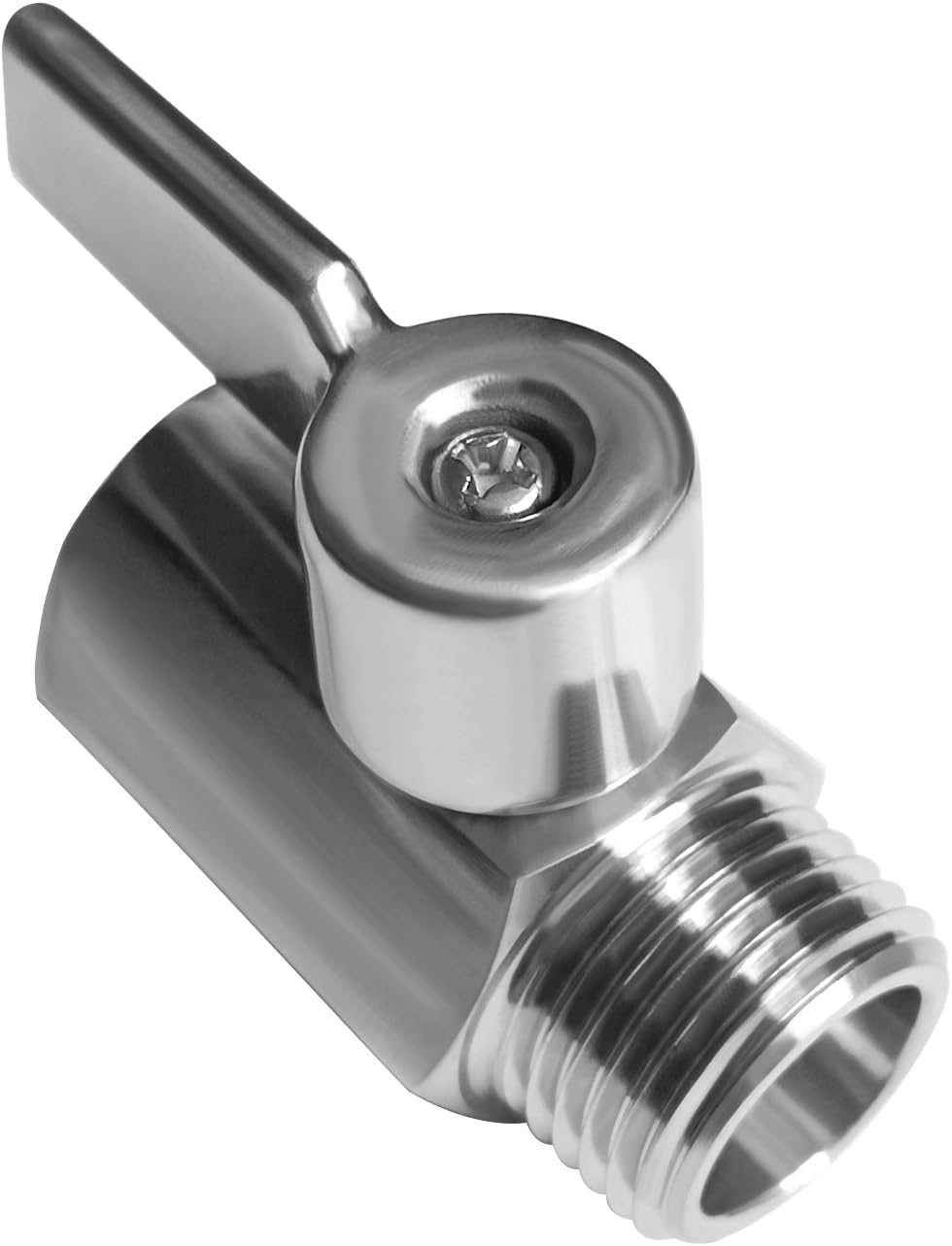 Beduan Mini Ball Valve Stainless Steel(316) 1/8" NPT Male x NPT Female Mini Ball Shutoff Valve(Pack of 2)