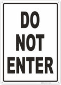 Brimar - 10" x 14" - Do Not Enter Sign - .055″ Polyethylene Plastic - Clear Warning - Easy Installation