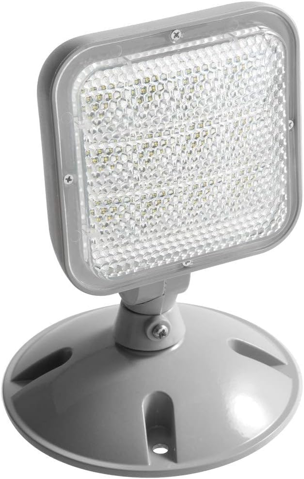 LED ENERGY PLUS Remote Outdoor Emergency Light Head – Single Head LED Lamp, Weatherproof Emergency Exit Lighting – 3.6V OR 9.6V Volts, 1.7 Watts (12 Pack)