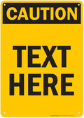 Custom Caution Sign, OSHA Sign, 10x14 Inches, 55 mil thick HDPE (high density polyethylene), Made in USA by My Sign Center