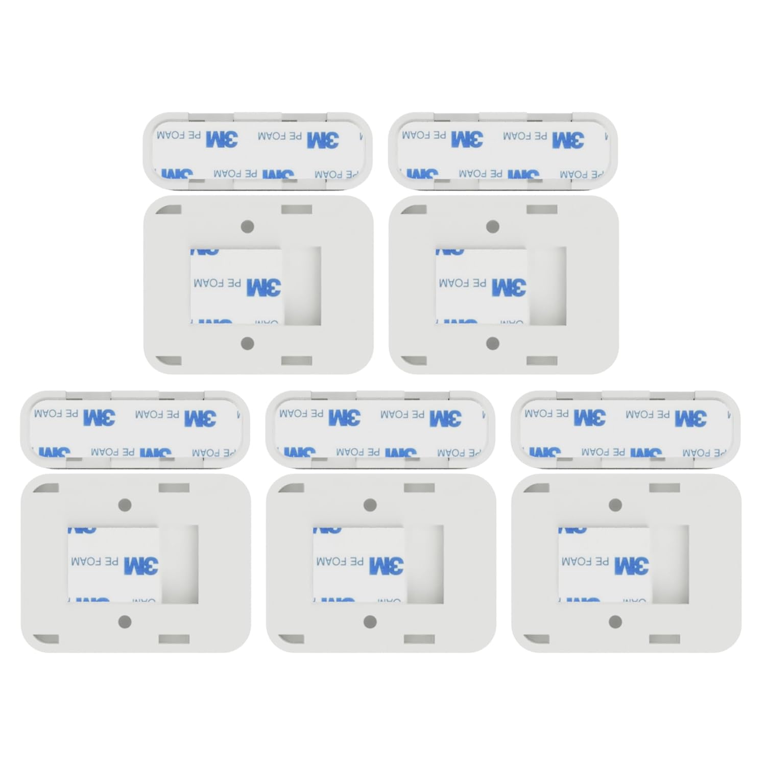 Simplisafe Entry Sensor Adhesive | Mounting Tape for Simplisafe Door, Entry, and Contact Sensor | Easy Mount, No Cutting, Peel and Stick (5 Pack Sensor + 5 Magnet Side)
