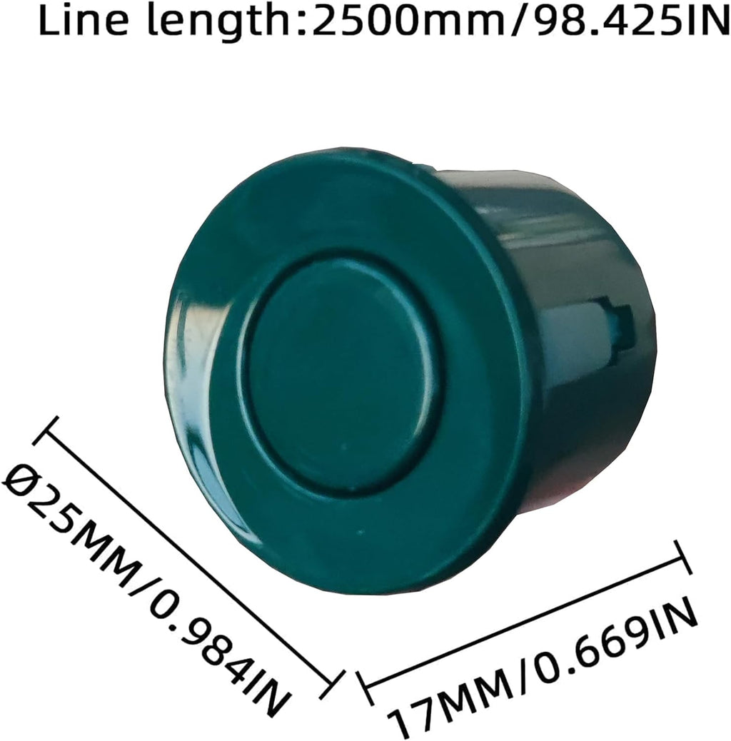 New Features Forward and Reverse Parking sensors, Option to Measure Distance in inches, bidirectional Display Option, and Customizable Digital Direction 18 Color Probes to Choose from(Green)