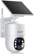 SOLIOM- True 5MP HD Security Cameras Outdoor Wireless, Add-On Camera, Solar Powered, Auto Tracking,Requires Soliombase, Soliombase Supports Up to 4 Cams