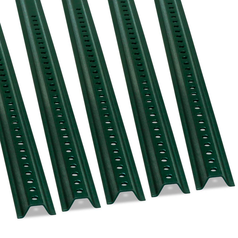 SmartSign U-Channel Sign Post, Medium Weight | 6' Tall Baked Enamel Steel Post - Pack of 5