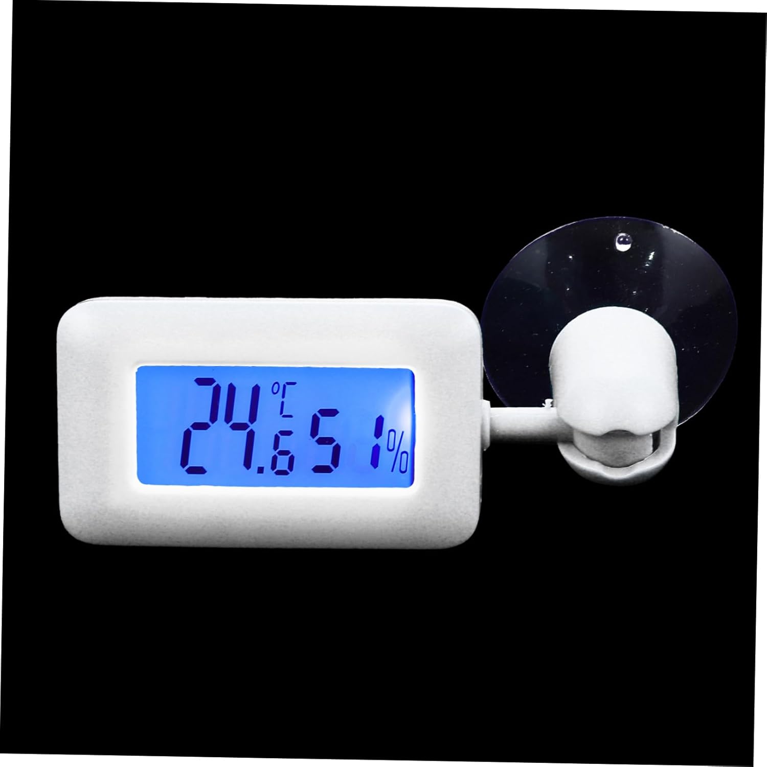 Toyvian Digital Thermohygrometer for Reptile Enclosure Snake Tank Indoor Humidity Accurate Temperature Measurement Large Display Screen Suction Cup for Easy Installation