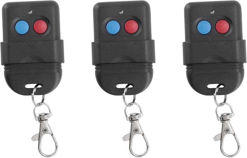 3X 8 Dip Switch 330Mhz Smart Copy Remote Control Fixed Code 2 CH Duplicator for Gate Garage Door Opener or Alarm System