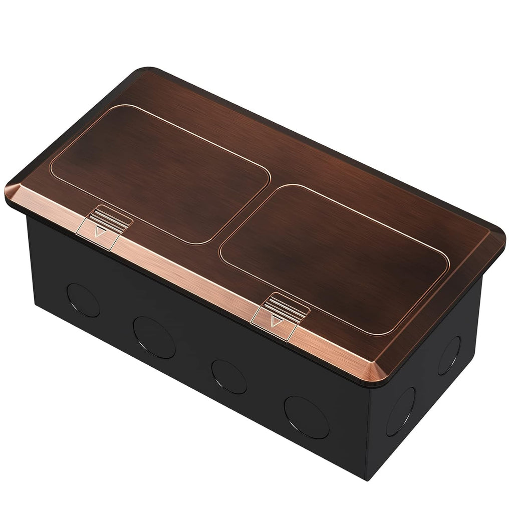 Dual Pop-Up Floor Box Electrical Kit (TR-20A, Bronze)