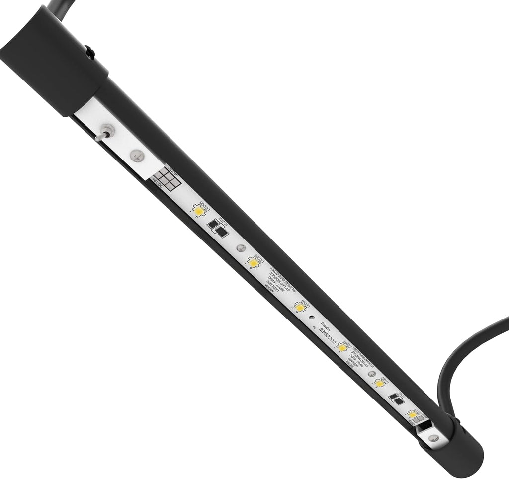 Cocoweb 12 Inch Tru-Slim Black Picture Light - LED, 2700K, Adjustable Arm, Plug-in, Toggle Switch, Sleek and Compact Design