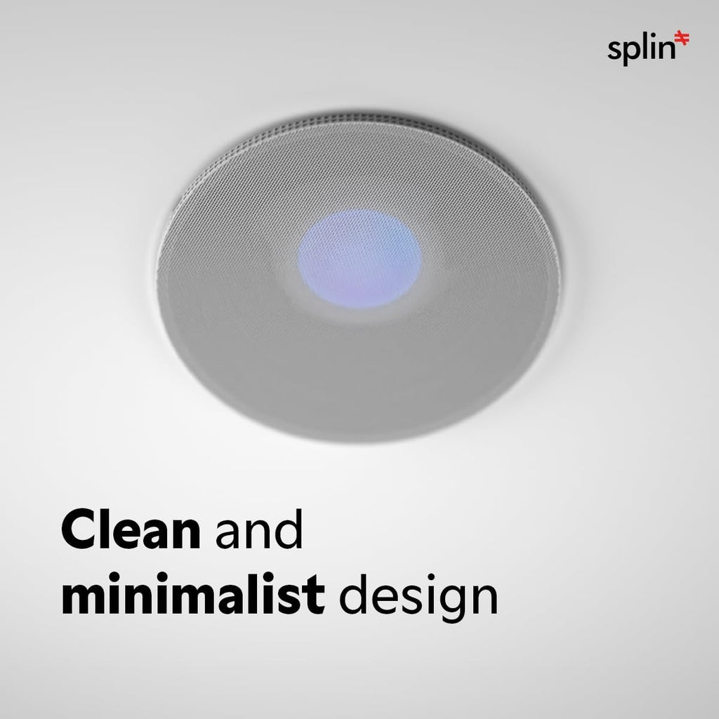Splin Ceiling Embedded Mount Stand Compatible with Smart Speaker Alexa Echo Pop, Echo Dot 4th and 5th gen., Amazon, and HomePod Mini, Apple— Pro Light— Model Classic Built-in (White) —