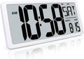 TXL 18.44" Large Digital Wall Clock with Backlight, Battery Operated Alarm Clock with Day, Date & Temperature, Jumbo Display Digital Count Up Down Timer Clock for Hoom,Classroom Room,Office
