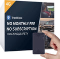 Mini GPS Tracker for Vehicles, Kids No Monthly Fee, No Subscription, 5-Days Battery Life, 4G SIM Card and Data Included, Trip History, GeoFence, Driving Alerts
