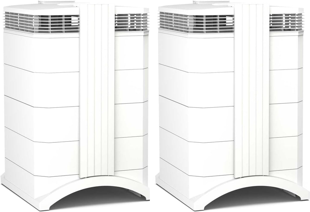 IQAir HealthPro Compact XE Air Purifier - 2-Pack - Compact HyperHEPA Filtration for Rooms up to 2480 sq ft - Allergens, Smoke, Dust, Mold, Pet Dander, Swiss Made, WiFi Enabled