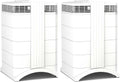 IQAir HealthPro Compact XE Air Purifier - 2-Pack - Compact HyperHEPA Filtration for Rooms up to 2480 sq ft - Allergens, Smoke, Dust, Mold, Pet Dander, Swiss Made, WiFi Enabled