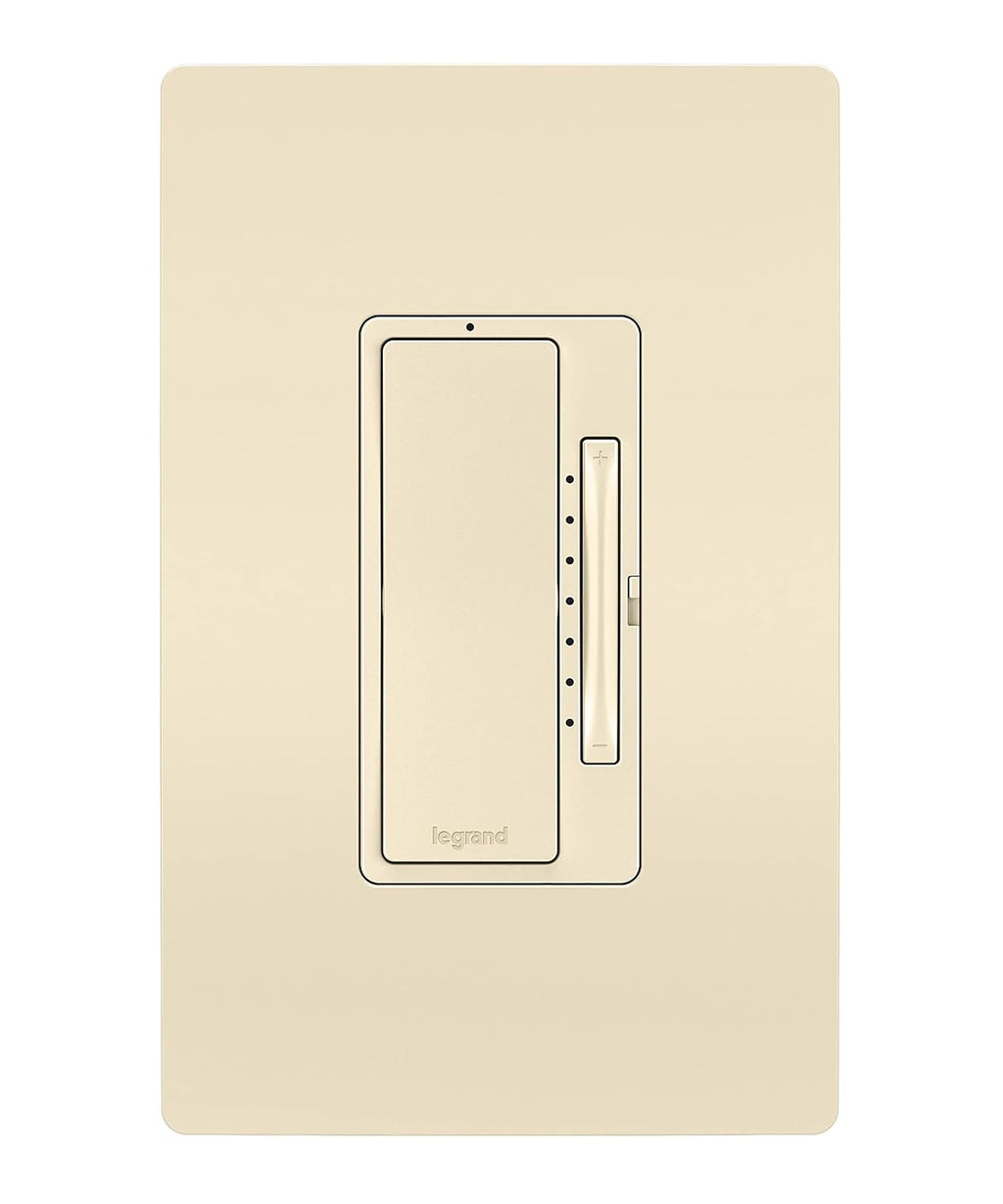 Legrand Radiant with Netatmo Smart Wi-Fi Enabled Tru-Universal Rocker Dimmer Switch in Light Almond, WNRL50LA