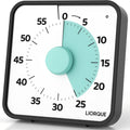 LIORQUE 60 Minute Visual Timer for Kids and Adults, Non-Ticking 7.5 Inch Large Visual Countdown Timers for Classroom Desk Countdown Clock with Magnetic Backing, Kids Pomodoro Timer Clock