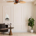 Peel and Stick Wall Molding Kit – Pre-Cut & Primed Trim Package, DIY Self-Adhesive Wainscoting Panels, Paintable Polystyrene Wall Frame, Easy Wall Upgrade (Model-2)