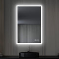 24x36 LED Mirror for Bathroom | Backlit LED Vanity Mirror with Anti-Fog, Stepless Dimmable, 3 Color Temperature | Wall Mounted Lighted Bathroom Mirror | Smart Vanity Makeup Mirror with Lights