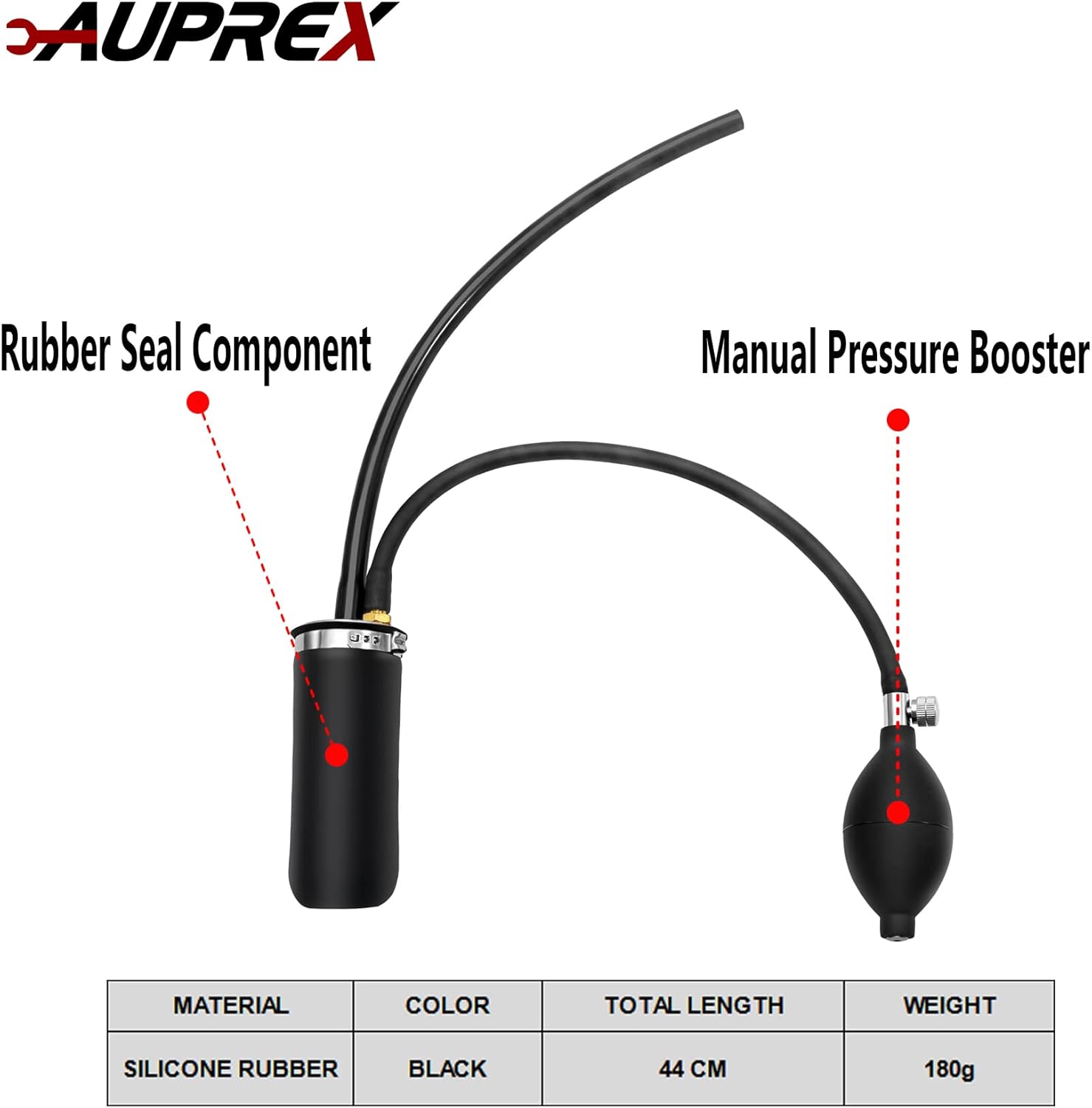 Universal Easy Intake Adapter, Automotive Smoke Machine Bladder, Pipes Fuel Leakage Detector, Smoke Leak Diagnostic Tester for 12V Vehicles