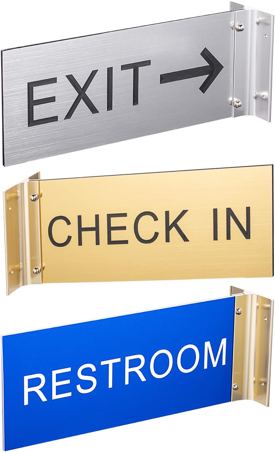 Custom Double-Sided Corridor Sign Personalized Hallway Corridor Sign Door Flag Signs 4" x 10"