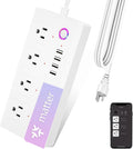 XENON Matter Smart Power Strip, Surge Protector,Support Apple HomeKit, Alexa, Google Home with Schedule Timer, App & Voice Control,5 Ft Extension Cord with 4 Smart Outlets and 4 USB Ports