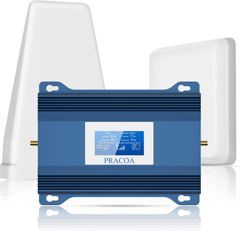 Verizon Cell Phone Signal Booster T Mobile Cell Booster AT&T Cell Signal Booster 5G 4G LTE 3G Cricket US Cellular Sprint Verizon Cell Phone Booster for All US Carriers for Band 2/4/5/12/13/17/25/66