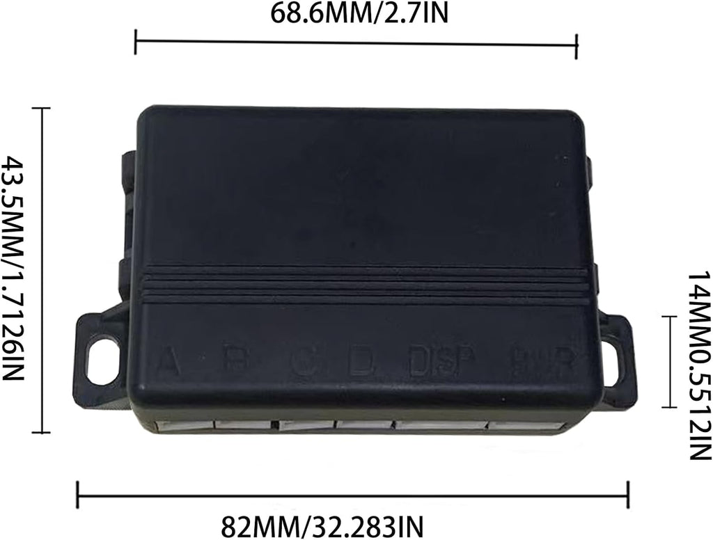 LCD Parking Sensor Kit - Displays Data on Original Screen, Easy Rear Installation, Compatible with CVBS Cameras (Not for AHD), 18 Probe Colors to Match Any Vehicle