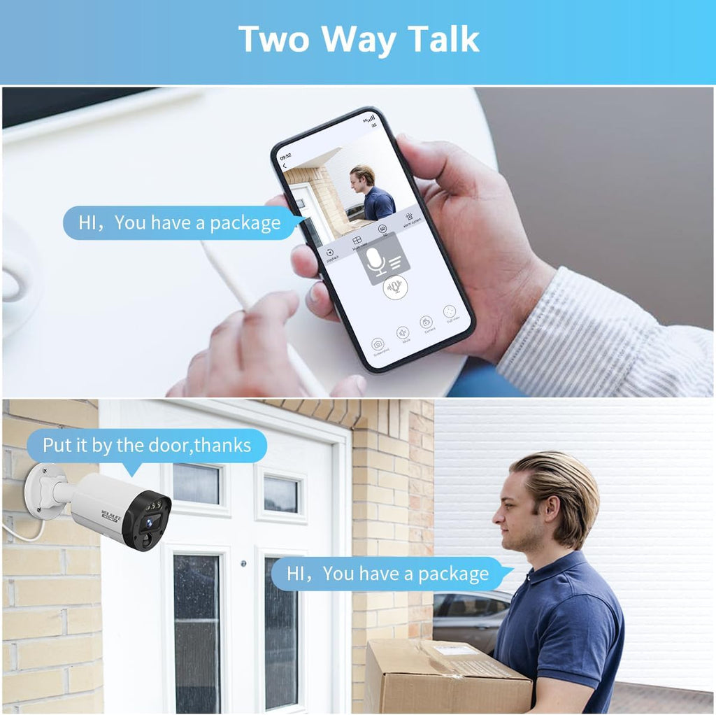 【130°Ultra Wide-Angle】 Outdoor Wired Security Camera System, Home Video Surveillance Systems, POE IP Cameras, Surveillance DVR Kits