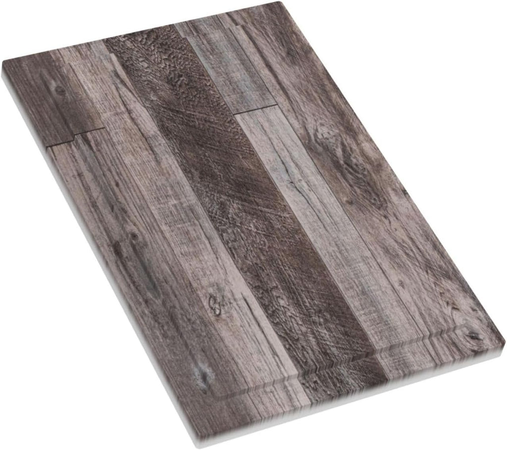 Light Switch Cover Plate Rustic Dark Grey Wood Retro Country Wooden 1 Gang No Device Blank Electrical Wall Plates Faceplate Decorative Switch Plate for Farmhouse Cabin Decor