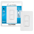 Lutron Caseta Original Smart Switch with Wallplate (Lutron Smart Hub Required), for LED Lights and Fans, 5 Amp, Single-Pole/3Way, Neutral Required, PDW-5ANS-WH-A, White