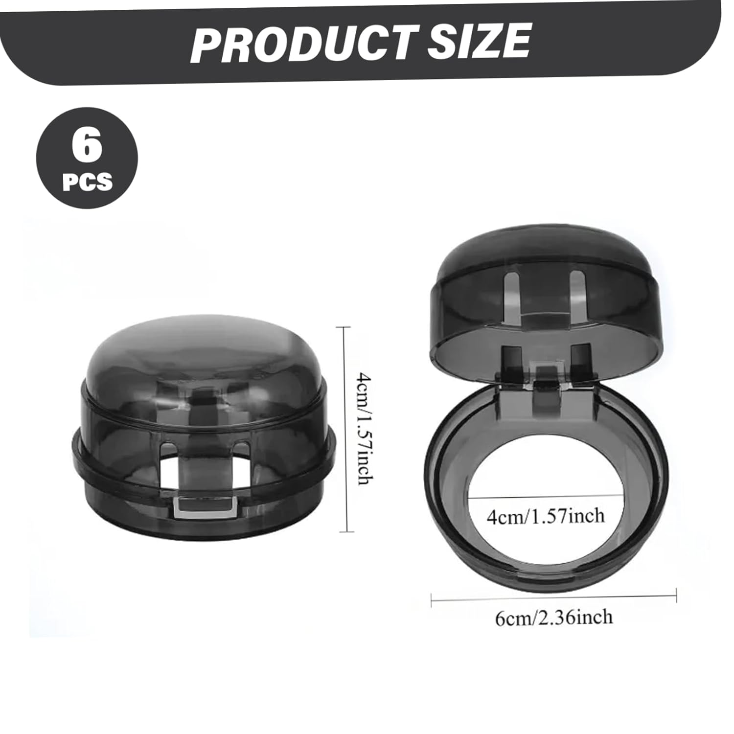Stove Knob Safety Covers, 6PCS Gas Stove Knob Locks, Heat-Resistant Covers, Easy to Install Oven for Child Safety