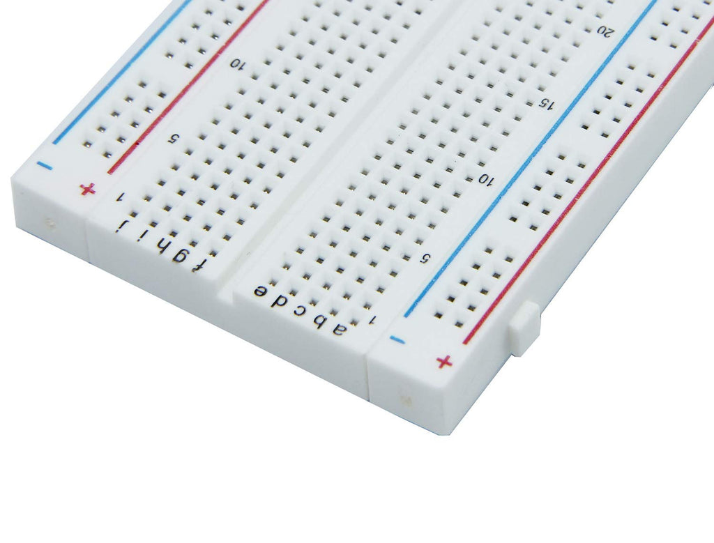 MCIGICM 16Pcs Breadboard 400 Tie Point Solderless Prototype PCB Board Protoboard for Arduino DIY