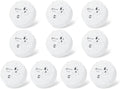 Geevon 4 Pack Water Leak Detectors, 100dB Water Sensor Alarms Flood Detector for Basements, Bathrooms, Laundry Rooms, Kitchens, Garages, and Attics, Water Alarms Battery-Operated (Battery Included)