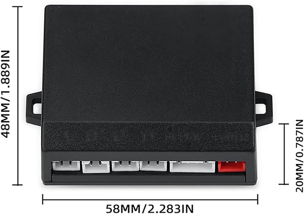 Parking Sensor Kit Backup Sensor Kit Reverse Sensor for Car 18 Color Options for Probes Adjustable Alarm Volume Professional Sensore de Reversa para Carro Safe Driving Assistant（Black）
