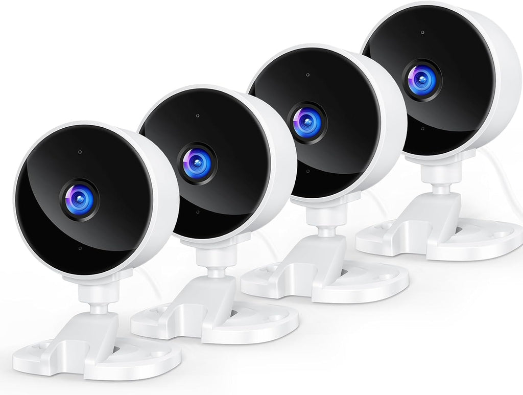 YOTON 1080P Indoor Security Camera for Baby Monitor, Pet Camera with Night Vision, 2-Way Audio, Motion Detection, Cloud & SD Card Storage, Easy Setup, Works with Alexa & Google Assistant (4 Pack)