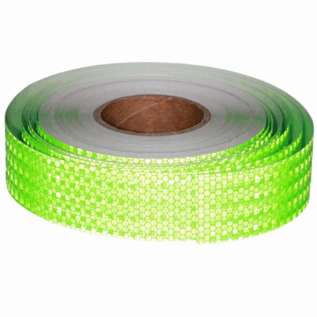 Green Reflective Tape Outdoor Waterproof 2 inch Wide, High Visibility Warning Industrial Marking Tape, Safety Stickers (168 feet)