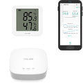 YoLink Indoor Hygrometer Thermometer, 2-Year Data Storage Export, Advanced Offline Storage, LoRa Tech, App Push, Email, SMS, Hub Included