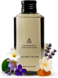 AromaPlan Hotel Scents Golden Velvet 5 Fl Oz (148ml), Home Luxury Aroma & Hotel Fragrance Diffuser Oil- Hotel Diffuser Oil for Aromatherapy- USA Made, Bigger Bottle, Bolder Aroma & Longer Lasting