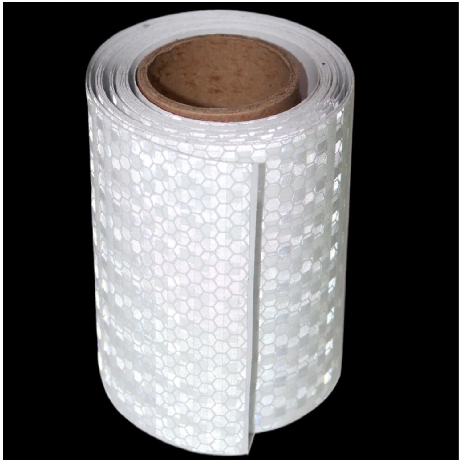 White Reflective Tape Outdoor Waterproof 4 inch, High Visibility Warning Industrial Marking Tape,Safety Stickers (11 feet)