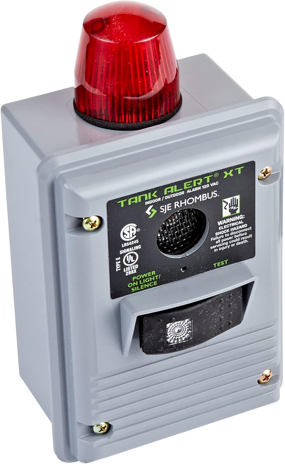 Little Giant 303HWXT 115 Volt Indoor/Outdoor High Water Alarm with 15-Ft. Mechanical Float Switch, Grey, 513273