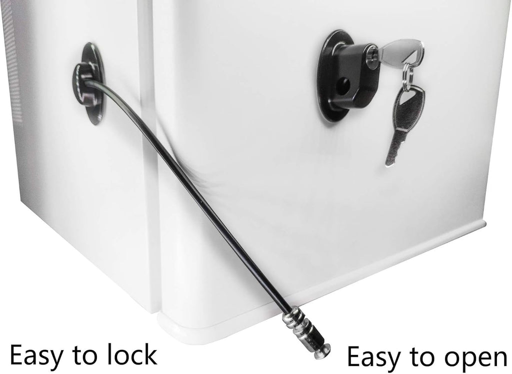 Refrigerator Door Lock, File Drawer Lock, Freezer Door Lock and Child Safety Cabinet Lock by REZIPO Black (4)