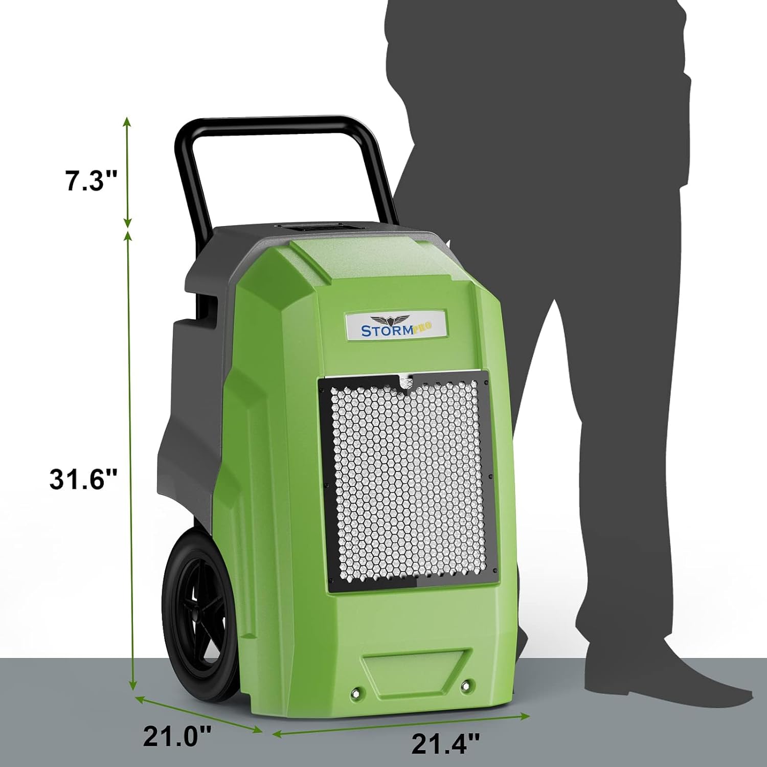 ALORAIR Storm Pro Commercial Dehumidifier 180 PPD, LGR Portable Dehumidifier with Pump, cETL Listed, 5 Years Warranty, LCD Display, for Clean-Up, Flood, Moisture