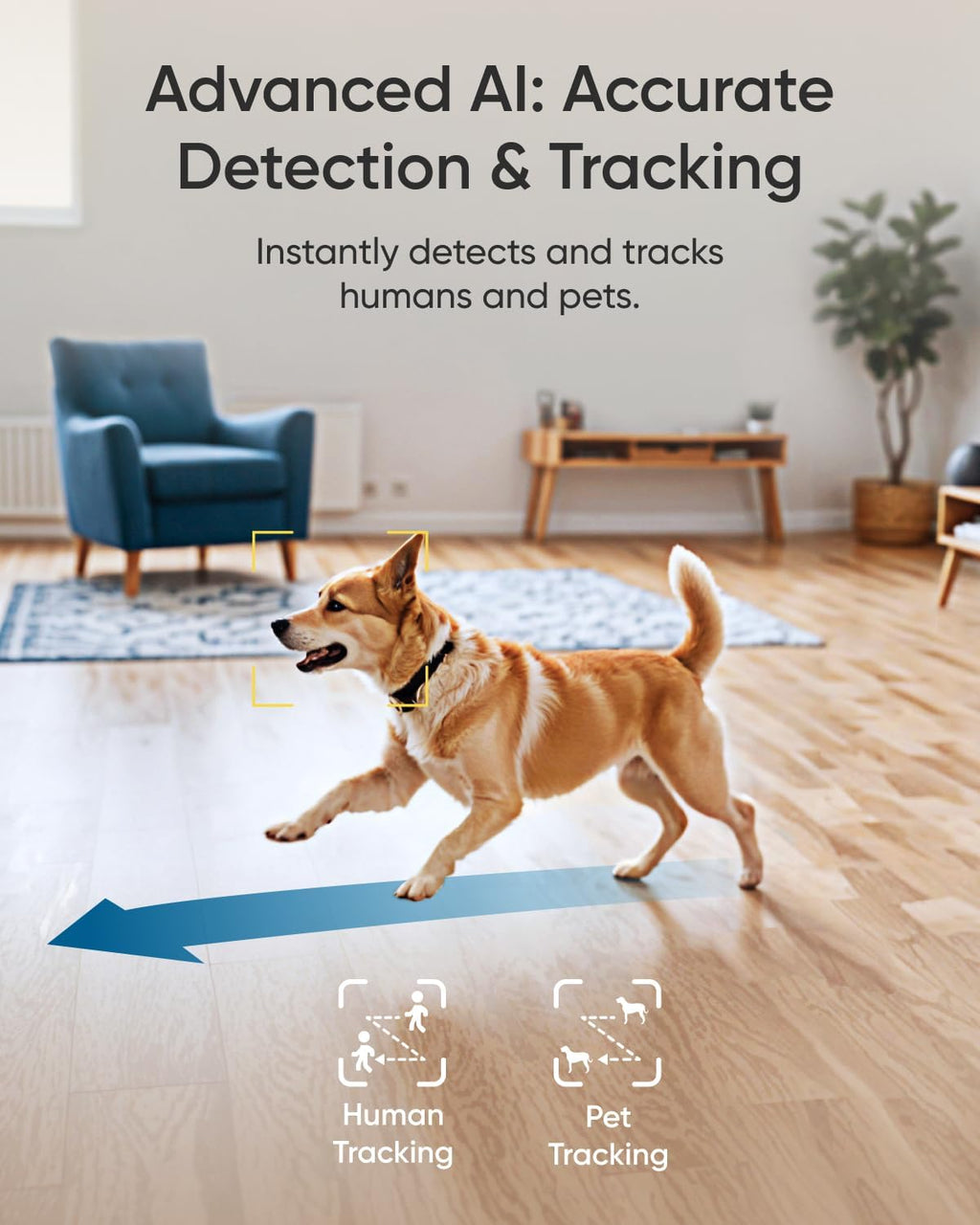 eufy Security Indoor Camera E30, Latest Generation, 4K UHD Security Camera, 360 Pan-Tilt, Color Night Vision, AI Detection for Human/Pet/Audio/Crying, Human/Pet Auto Tracking, Works with Homekit,Black