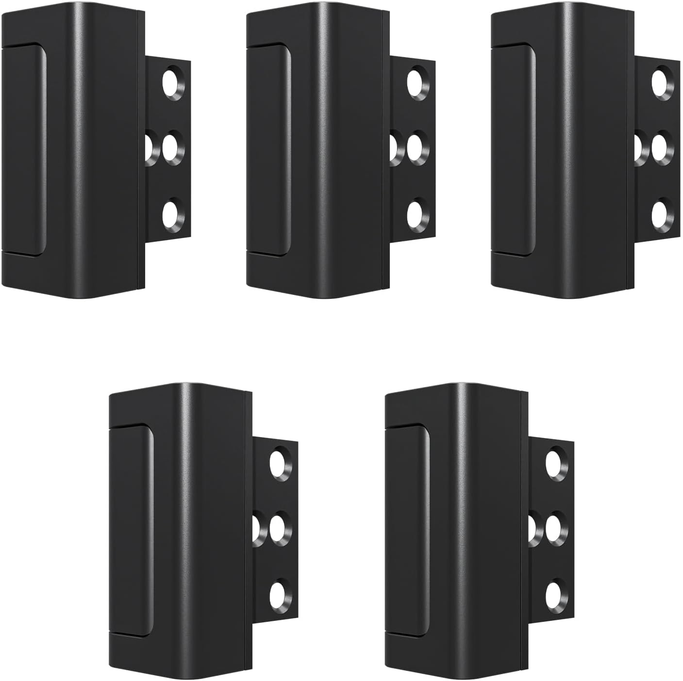 5Pack Home Security Door Reinforcement Lock Childproof, Door Locks for Kids Safety, Door Lock Latch Stopper for Front Door Inside Top of Door, Aluminum Construction Finish