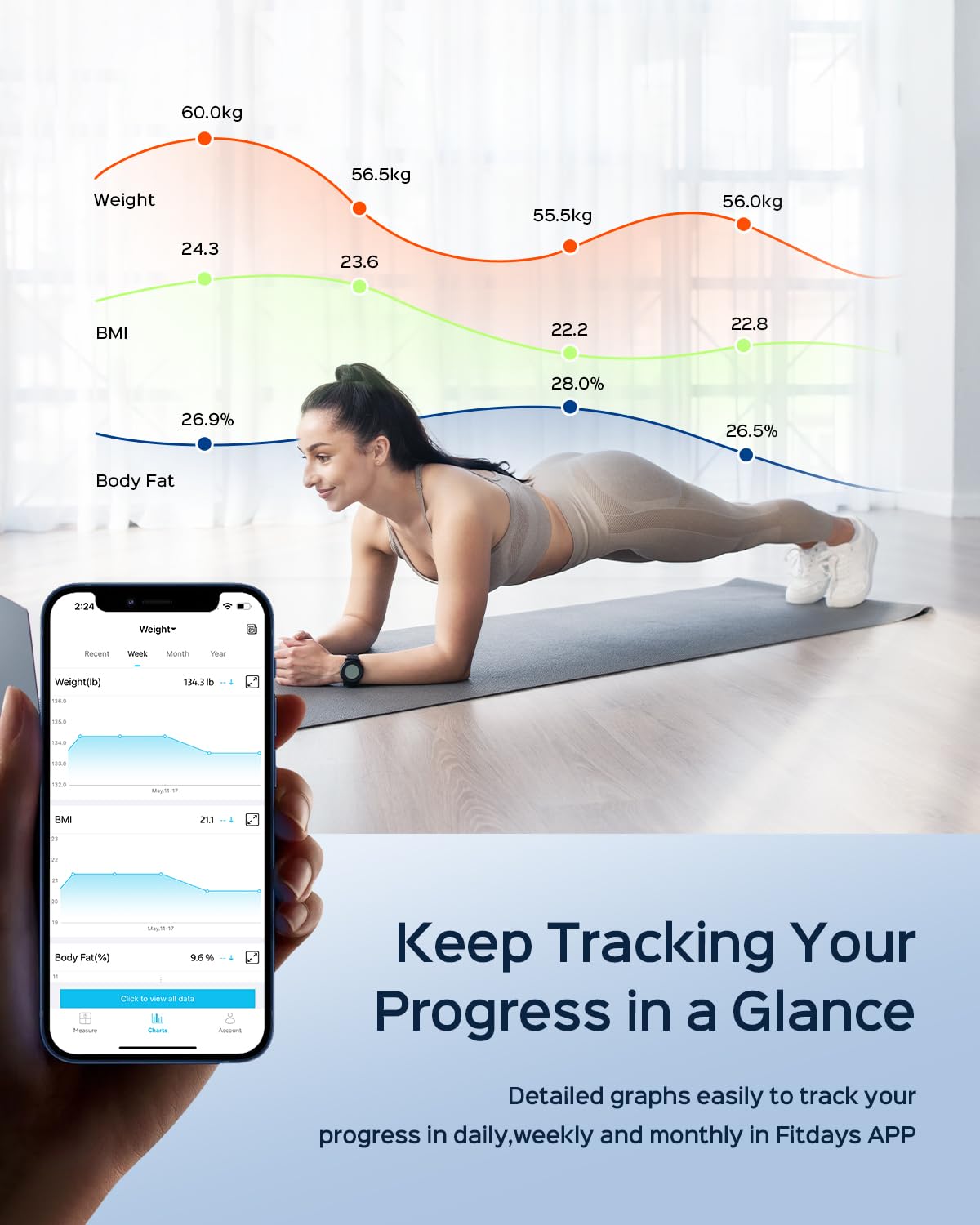 8-Sensor Smart Scale, Body Composition Pod Scale with Handheld Display, Measures Body Fat, Muscle Mass & BMI, FSA&HSA Eligible