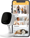 AlfredCam Indoor WiFi Security Camera, FullHD 1080P, 2.4G/WiFi, Continuous Recording, Motion Detection, Night Vision, Baby Monitor/Pet/Nanny Cam, App Powered (90M+ downloads)