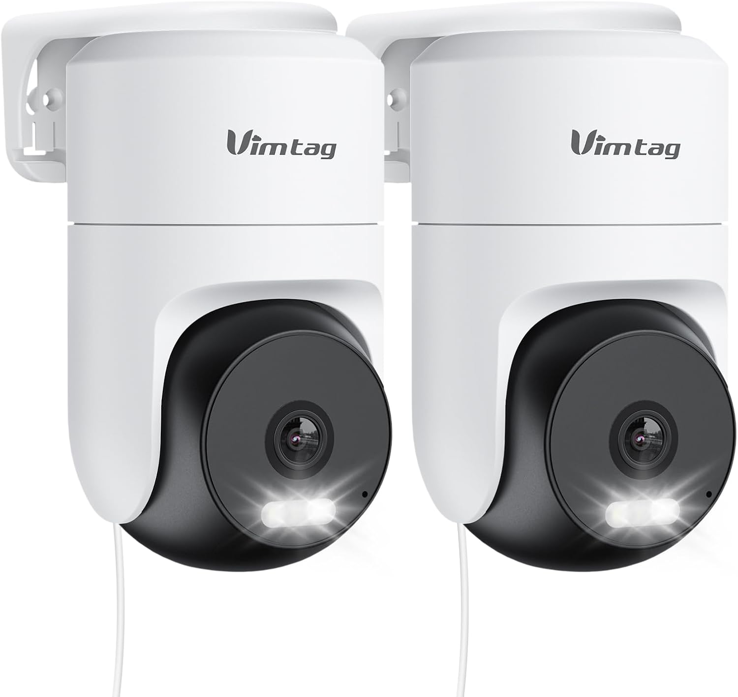 VIMTAG Cameras for Home Security, 2.5K Outdoor/Indoor Camera, 360° Pan/Tilt Outside House Surveillance for Pet/Dog/Nanny/Baby, Motion Tracking, Color Night Vision, 2-Way Audio, Cloud/SD Card Storage