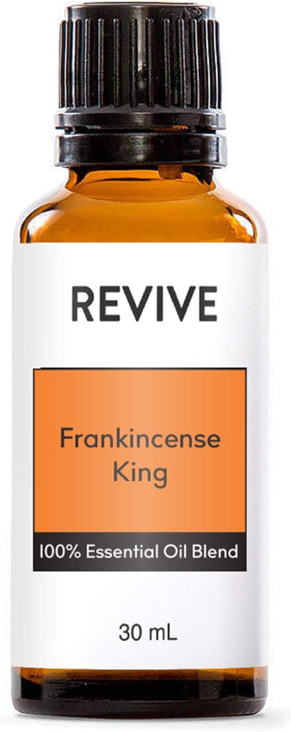 Frankincense King Essential Oil Blend 30mL by Revive Essential Oils - 100% Pure Therapeutic Grade, for Diffuser, Humidifier, Massage, Aromatherapy, Skin & Hair Care