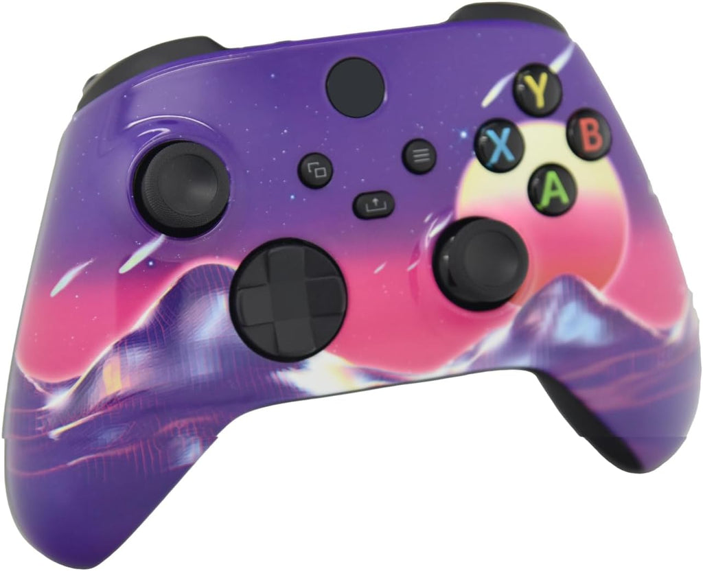 ProControllers LLC Hand Airbrushed Fade Custom Controller Compatible with Xbox Series X/S & Xbox One (Series X/S Cyber Sky)