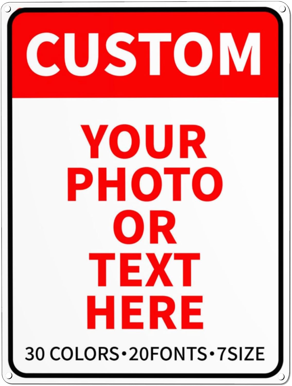 Bulk Custom Signs Outdoor Metal Sign Personalized Signs for Business, Office, Home, Road Signs, Garden Signs, Parking Signs, Decorative Signs, 12''x18''